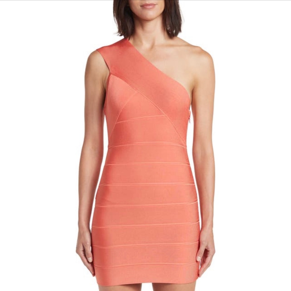 Authentic Herve Leger one shoulder dress Small